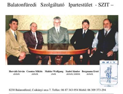 SZIT - Balatonfüredi Szolgáltató Ipartestület 1999